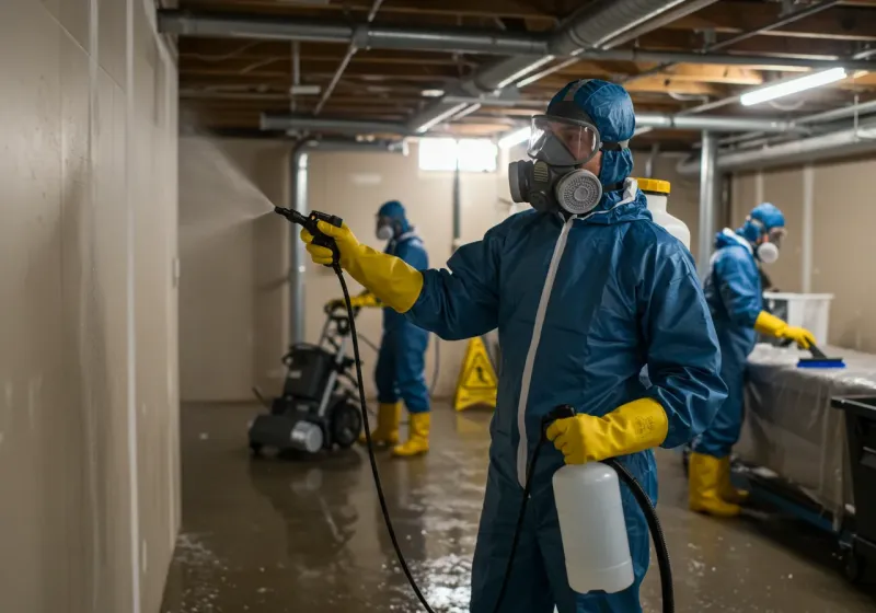 Basement Sanitization and Antimicrobial Treatment process in Bracken County, KY